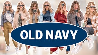 7 Fall Outfits in 7 Minutes | Old Navy Affordable & Chic Try-on Haul