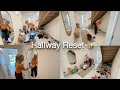 ASMR Hallway Reset ✨ From Cluttered ➝ Clean &amp; Cozy | Satisfying Interior Cleaning Motivation