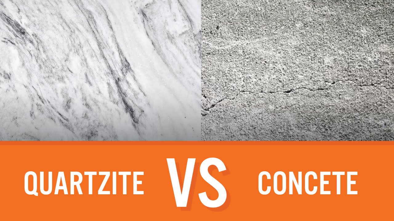 Quartzite Vs Concrete Countertop Comparison Youtube