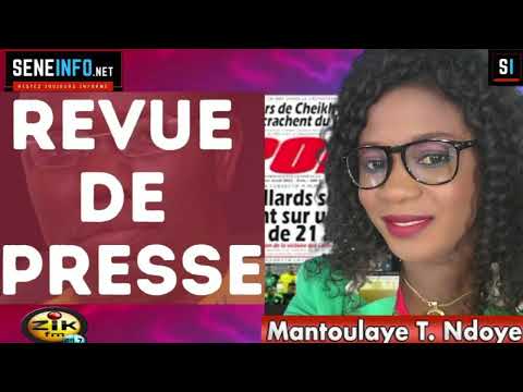 Revue De Presse (Wolof) Zik Fm - Vendredi 26 Mai 2023 - Mantoulaye Thioub Ndoye