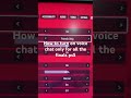 How to turn on voice chat only for all the finals ps5