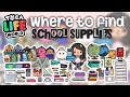 ALL SCHOOL SUPPLIES COLLECTION IN TOCA LIFE WORLD