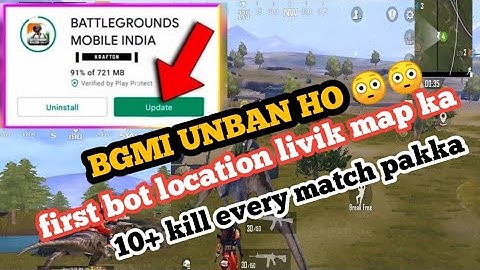 FINALLY BGMI IS BACK / NEW BOT LOCATION IN LIVIK MAP / DINOSAUR MODE BOT LOCATION / BGMI NEW UPDATE