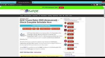 GOA CET 2020 Exam Dates (Announced) - Check Here Complete Schedule