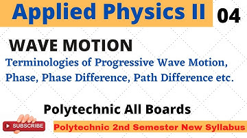 Applied Physics II_ Wave Motion _ Lecture 04 for Polytechnic 2nd Semester Students all Boards