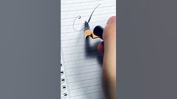 beautiful cursive handwriting with pen/ alphabet heart #writing #howtowrite #calligraphy