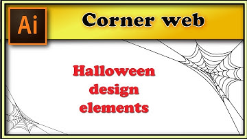 🕸️🕷️Corner spider web background - Adobe Illustrator halloween tutorial