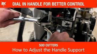 How To Adjust The Handle Support On A Bobcat Sod Cutter Service Tutorial
