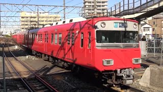 1272A列車 急行 河和行 名鉄 6800系6805F②＋6500系6511F④  神宮前駅 到着 2022年1月2日(日)撮影