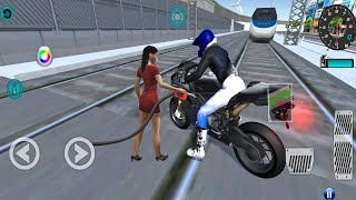 3D Driving Class Simulator #8 -Bullet Train Vs Motorbike - Bike Driving Game - Android Gameplay screenshot 4