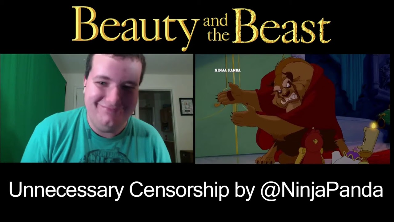Beauty and the Beast | Unnecessary Censorship | Ninja Panda | Reaction Video