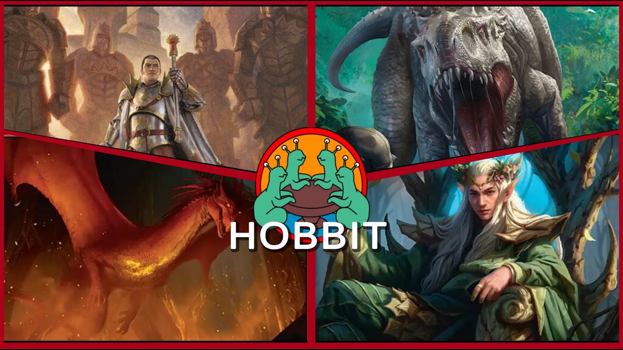 MTG EDH Slugfest | Hobbit's Thranduil vs Smaug, General Ferrous & Rex Alpha thumbnail