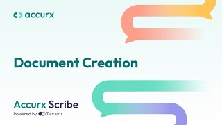Accurx Scribe - Document creation feature