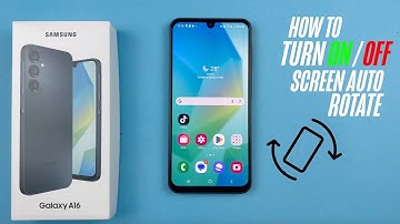 How To Turn On/OFF  Screen Rotate On Samsung Galaxy A16 5G
