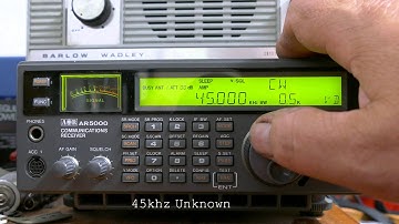 AR5000 VLF bandscan 10Khz-70Khz E-probe antenna