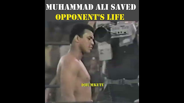 Muhammad Ali saved his opponent's life.