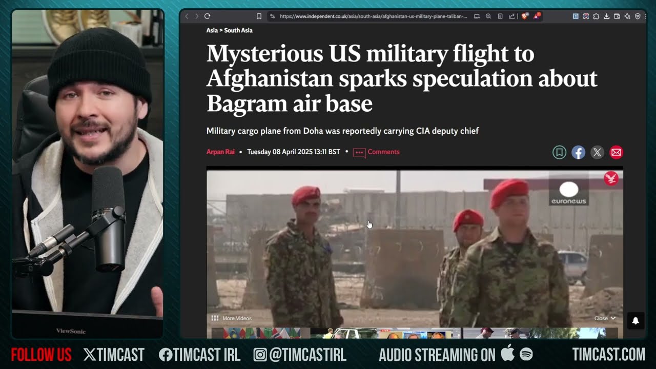 WAR WITH IRAN Feared, Strange CIA Flight over Bagram Amid Reports US Taking Base, Nuclear Talks Soon