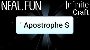 How to Make  ` Apostrophe S in Infinite Craft | Get  ` Apostrophe S in Infinite Craft