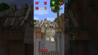 Falling Down Cave vs Mob Groups Fall #shorts #minecraft #meme