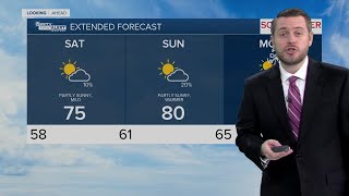 Latest Weather Forecast 3 p.m. Friday