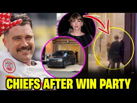 1 Minute Ago Taylor Swift Travis Kelce Spotted ARRIVING At Chiefs VICTORY Party In West Hollywood