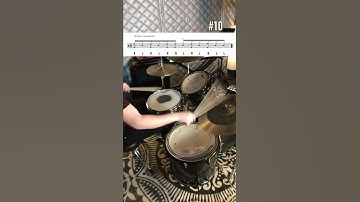Rudiment Groove no. 10 - Double Paradiddle - #Shorts