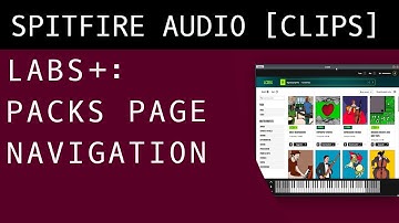 Spitfire LABS - Packs Page Navigation