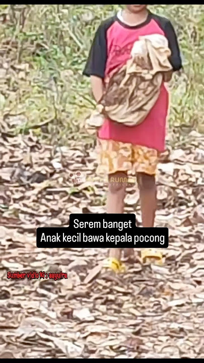 BOCAH INI BAWA K3P4L4 POCONG😱❓#trending #shorts #hororkomedi #creepy #pocong #hantu #horror #seram
