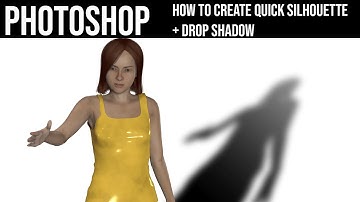 Photoshop : Create Quick Silhouette / Drop Shadow Effect