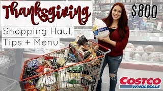 HUGE THANKSGIVING GROCERY SHOPPING TRIP | COSTCO