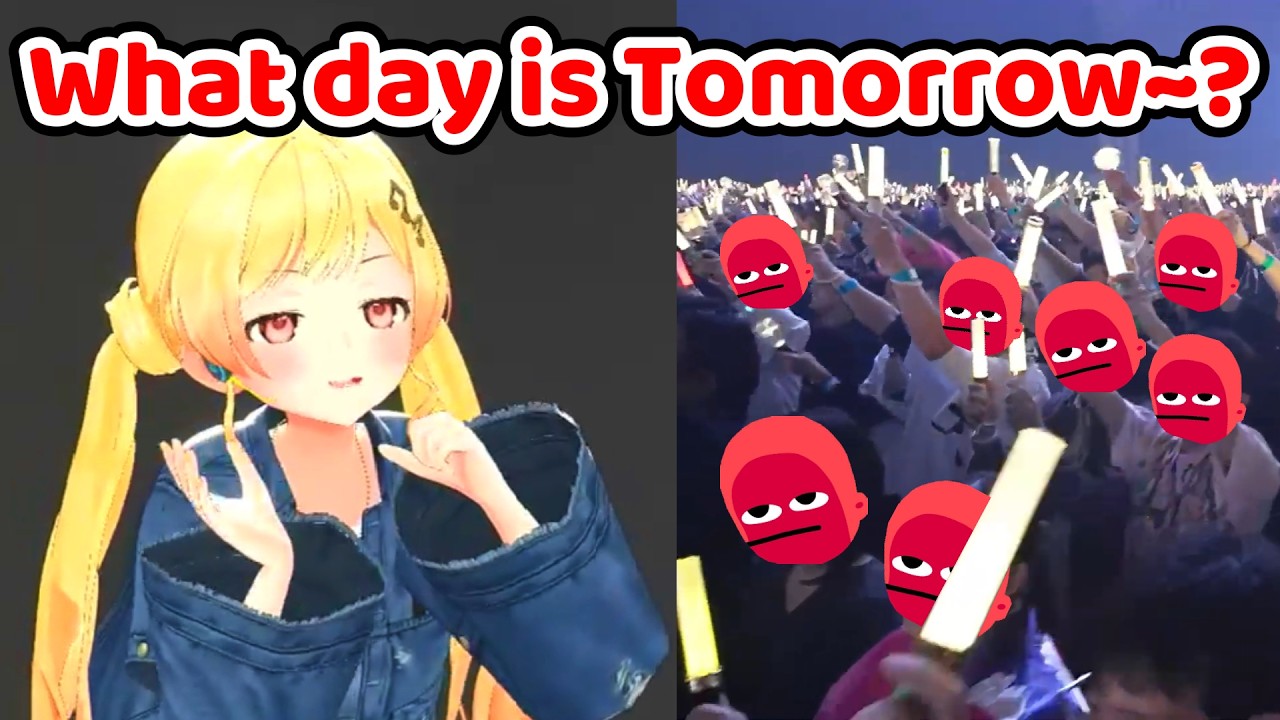 Kanade teasing everyone about tomorrow again at Hololive 7th fes...