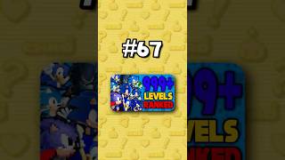 Number 67 - Ranking ALL 999+ Sonic Levels from Worst to Best #sonicthehedgehog