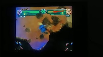Dragonball  Z Budokai Frieza 1st Form  Power Attacks Android 18 into Island Mountain Ryona