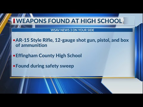 Police find multiple guns inside students' car at Effingham County high school
