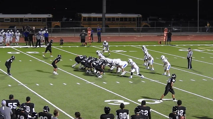Ian Ivey flushing the QB Chaparral HS
