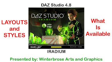 DAZ Studio 4.8 - Layouts and Styles Available For You