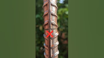 Do you know how to weld standing steel rebar joints so they are strong