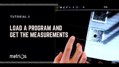METRIOS Tutorial - Load a program and get the measurements.