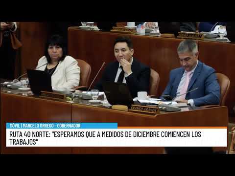 ROUTE 40: WE EXPECT WORK TO BEGIN BY MID-DECEMBER - ORREGO - TEMP