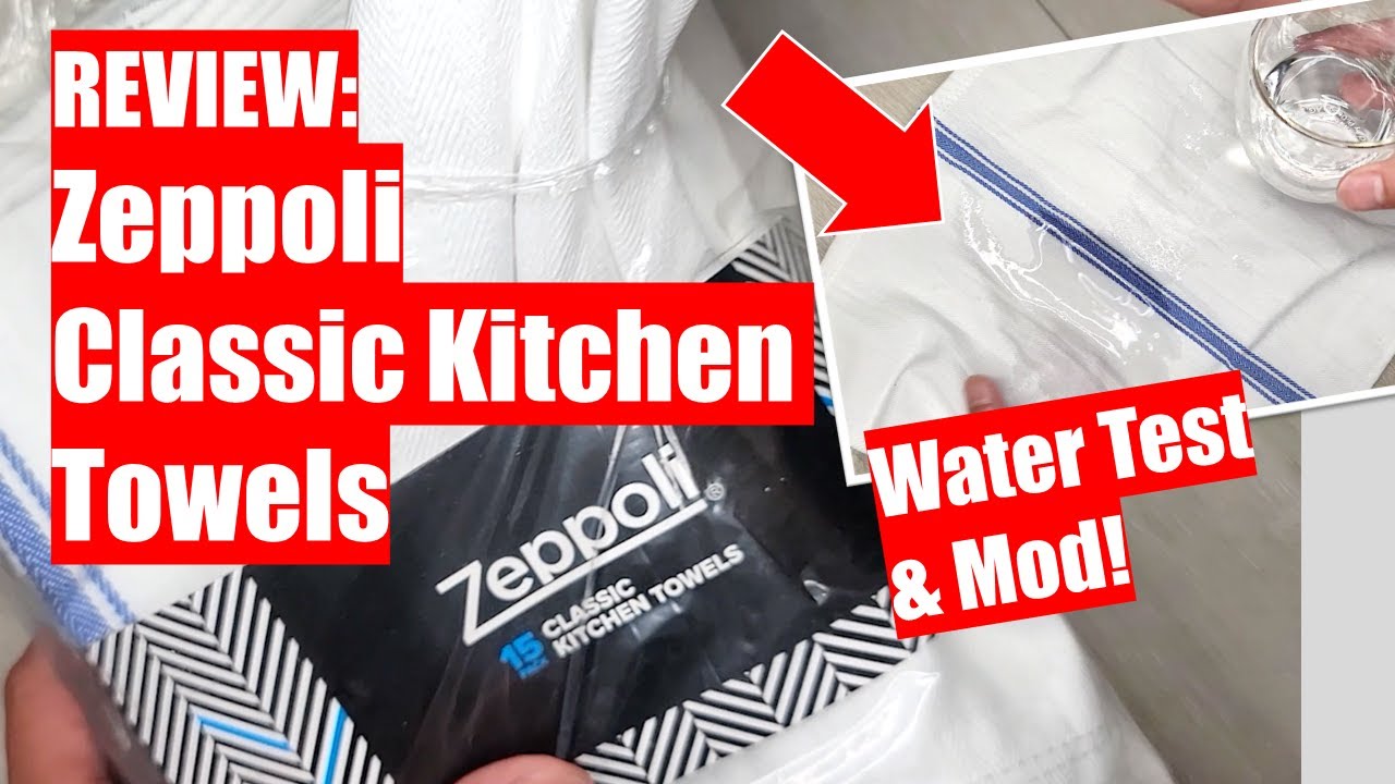 REVIEW: Zeppoli Classic Kitchen Towels - WATER TEST! 