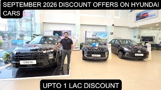 2026 September Discount Offers On Hyundai Cars Discount On Cars