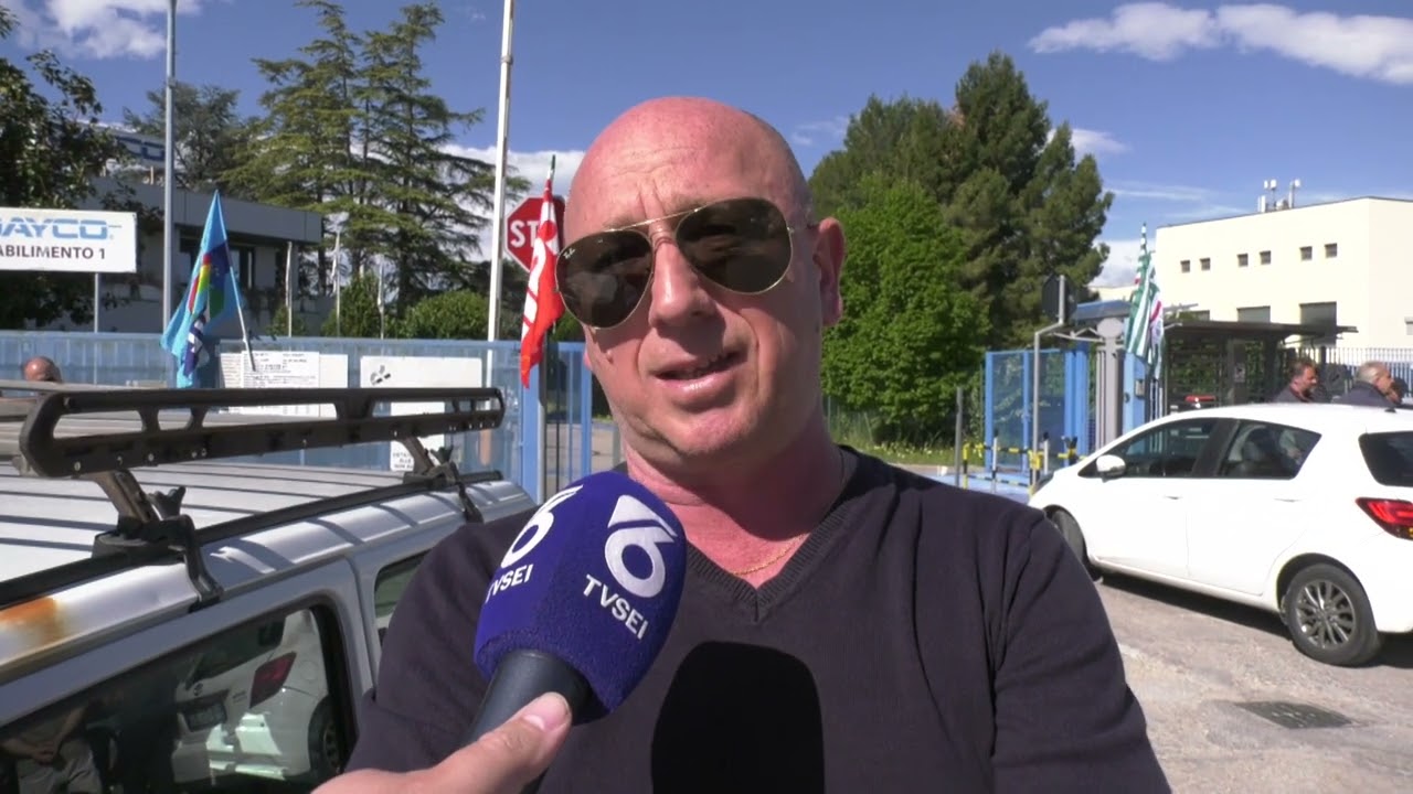 Lavoratori in sciopero alla Dayco di Chieti Scalo