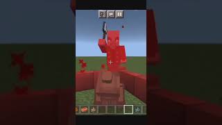 Copper Golem Vs. Vindicator in MINECRAFT! #minecraftshorts #shorts