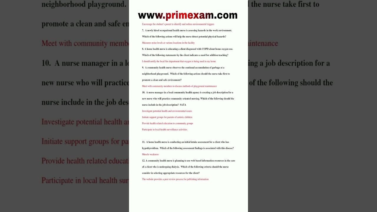 Master The ATI RN Community Health Proctored Exam 2022 Edition With 2 000 Q A