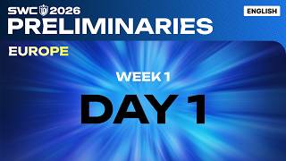 [ENGLISH] SWC2026 Europe Preliminaries Day 1 | Summoners War