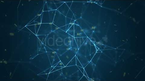 Digital Data Network Abstract Background - Revolving V2