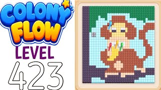 Colony flow level 423 walkthrough solution 