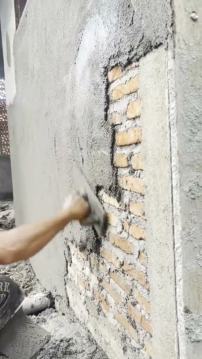 Sangat mudah bagi pemula,Plaster bata merah dengan cara ini. #plaster #batamerah #tukangproyek