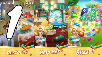 My Mansion – match 3 & design home Gameplay Walkthrough #1 (Android, IOS)