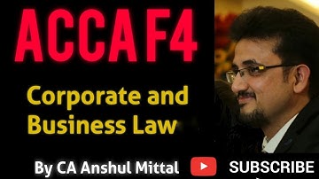 ACCA F4 - Corporate and Business Law - Chapter 2 - Contract law - Consideration (Part 4)
